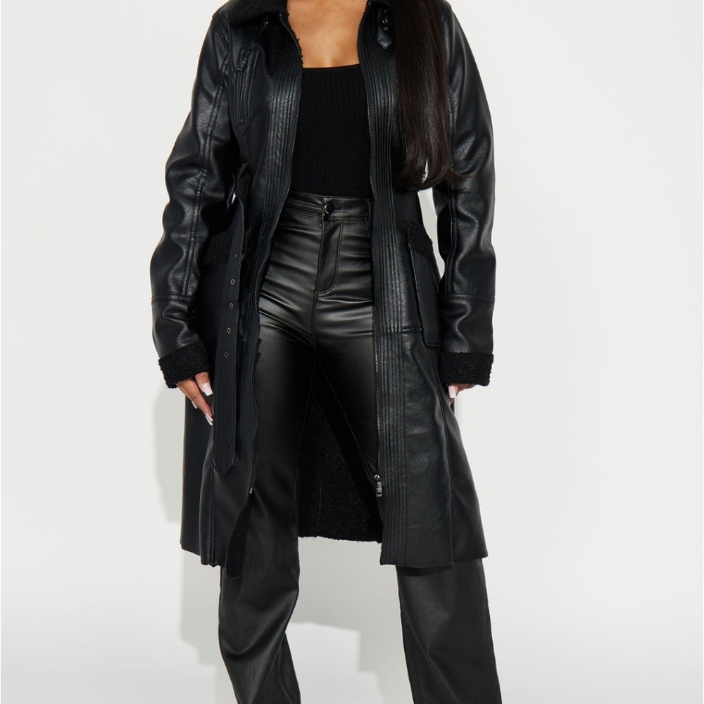 Faux Leather coat